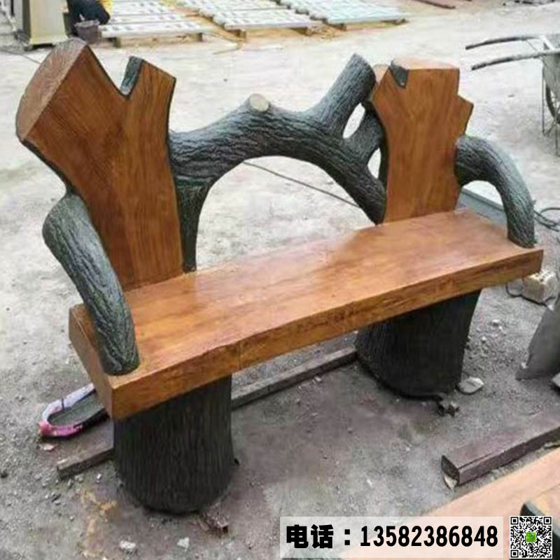 水泥仿木座椅在公园中起到的作用