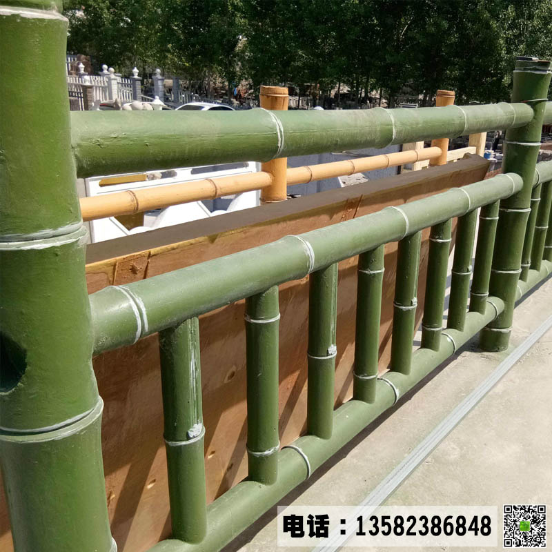 仿竹子栏杆图片造型,水泥栏杆价格,厂家批发水泥栏杆